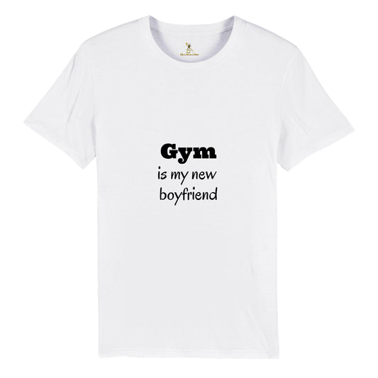 Organic Unisex Crewneck T-shirt - Gym is my new boyfriend