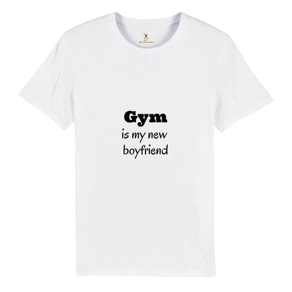 Organic Unisex Crewneck T-shirt - Gym is my new boyfriend