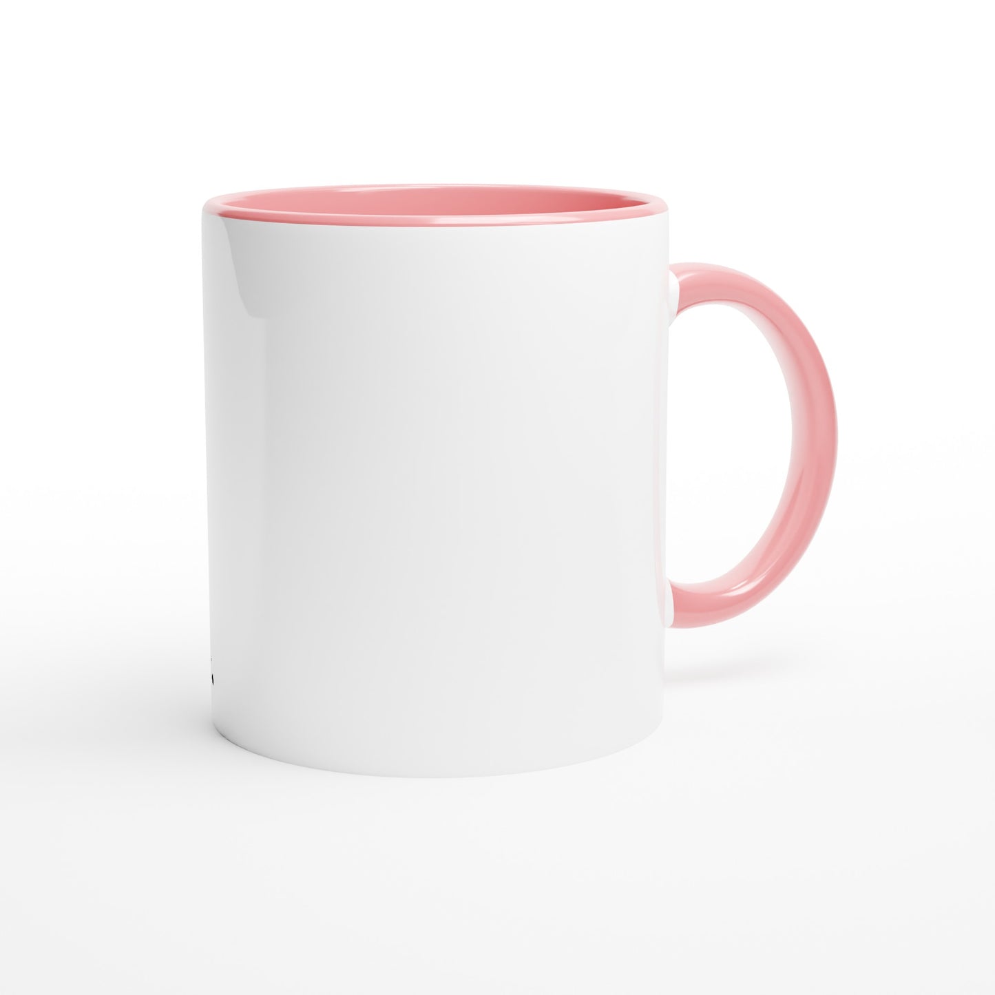 White 11oz Ceramic Mug with Color Inside - Today I will do absolutely nothing