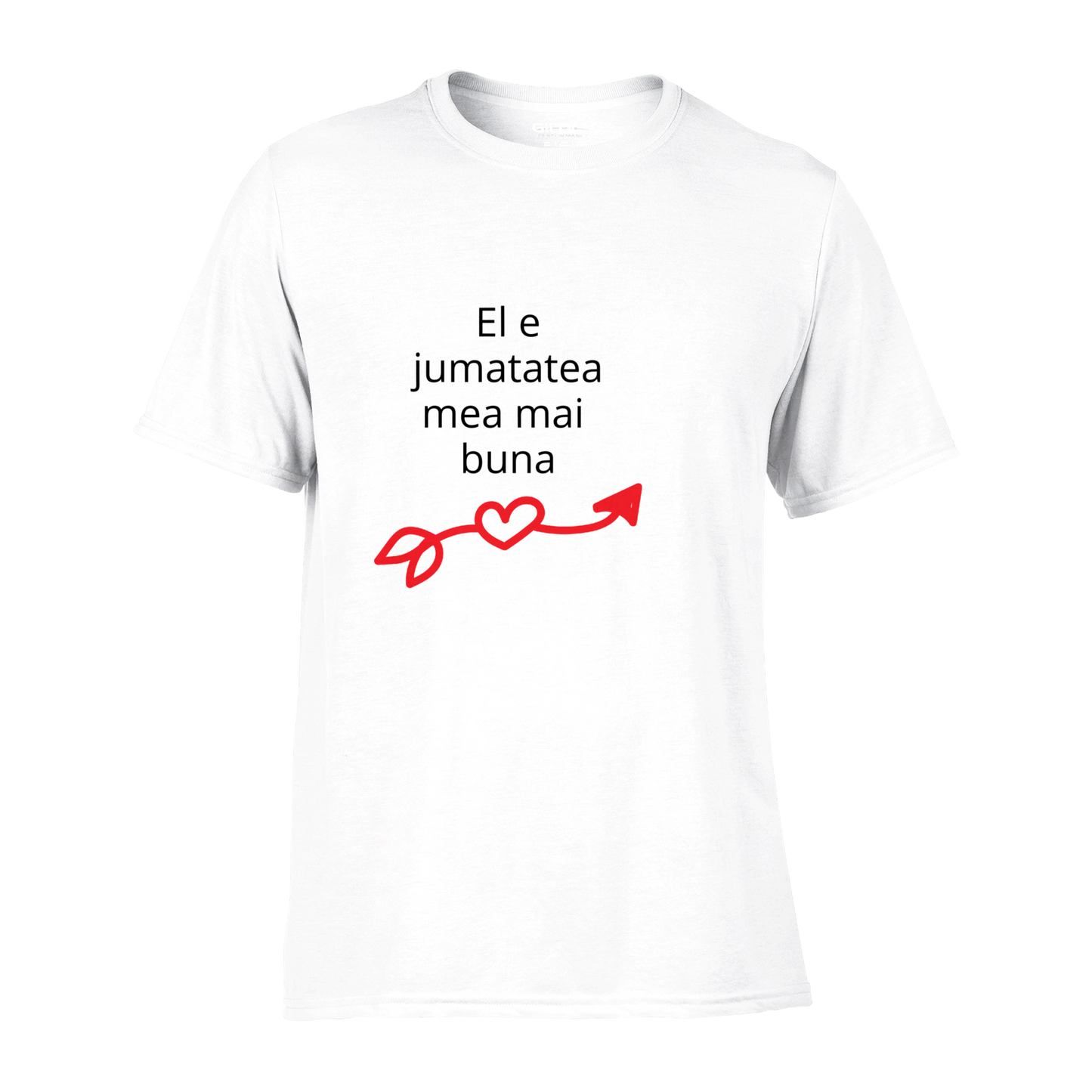 Performance Unisex Crewneck T-shirt - El e jumatatea mea mai buna