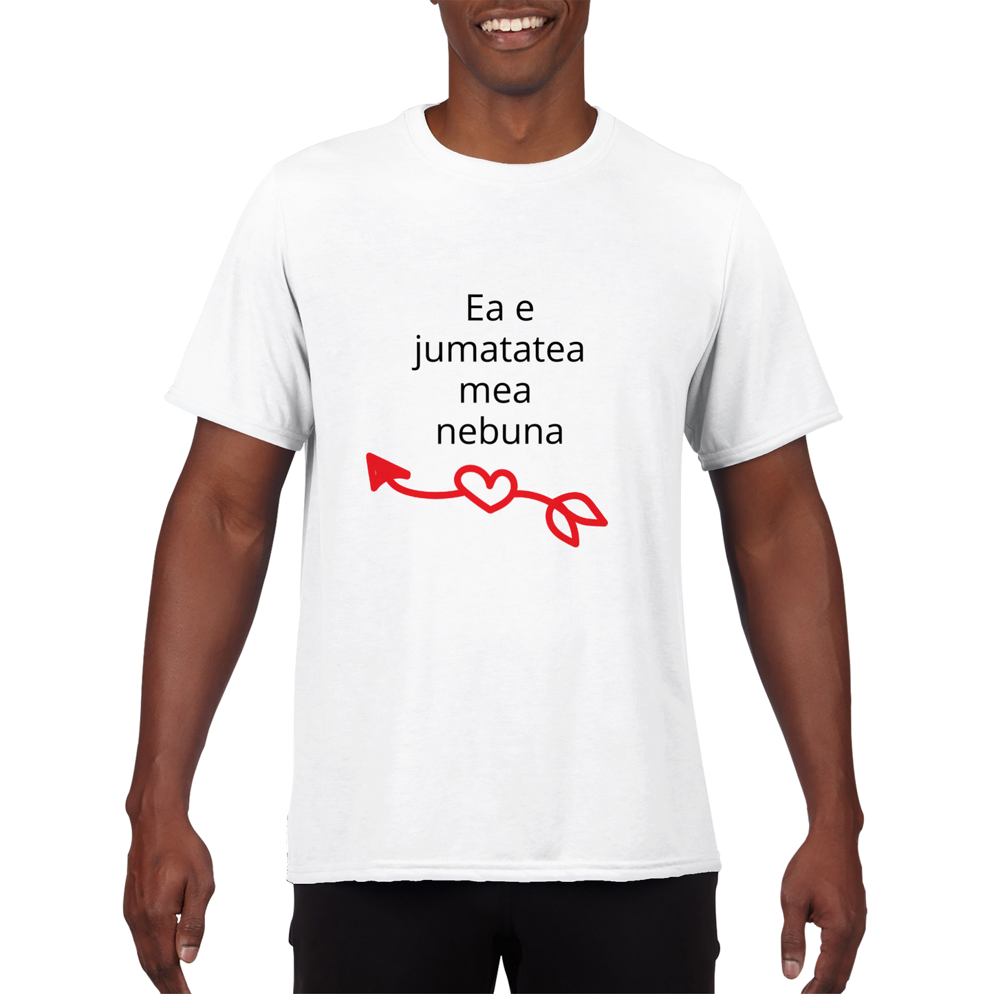 Performance Unisex Crewneck T-shirt - Ea e jumatatea mea nebuna